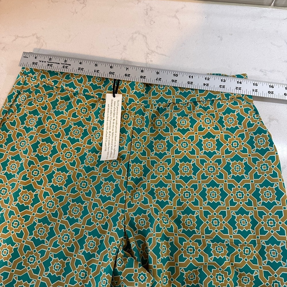 NWT AmberNoon II by Erum Ilyas SunKnit UPF 50 Wide-Leg Printed Pants Size Small - Picture 8 of 13